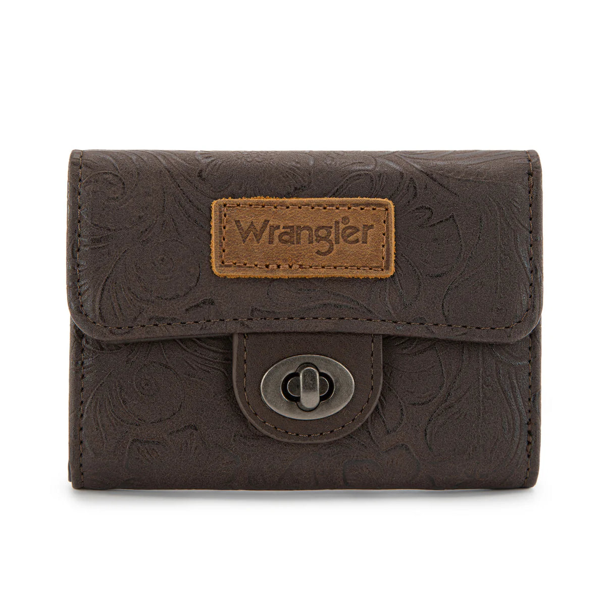 Wrangler Floral Embossed Trifold Wallet