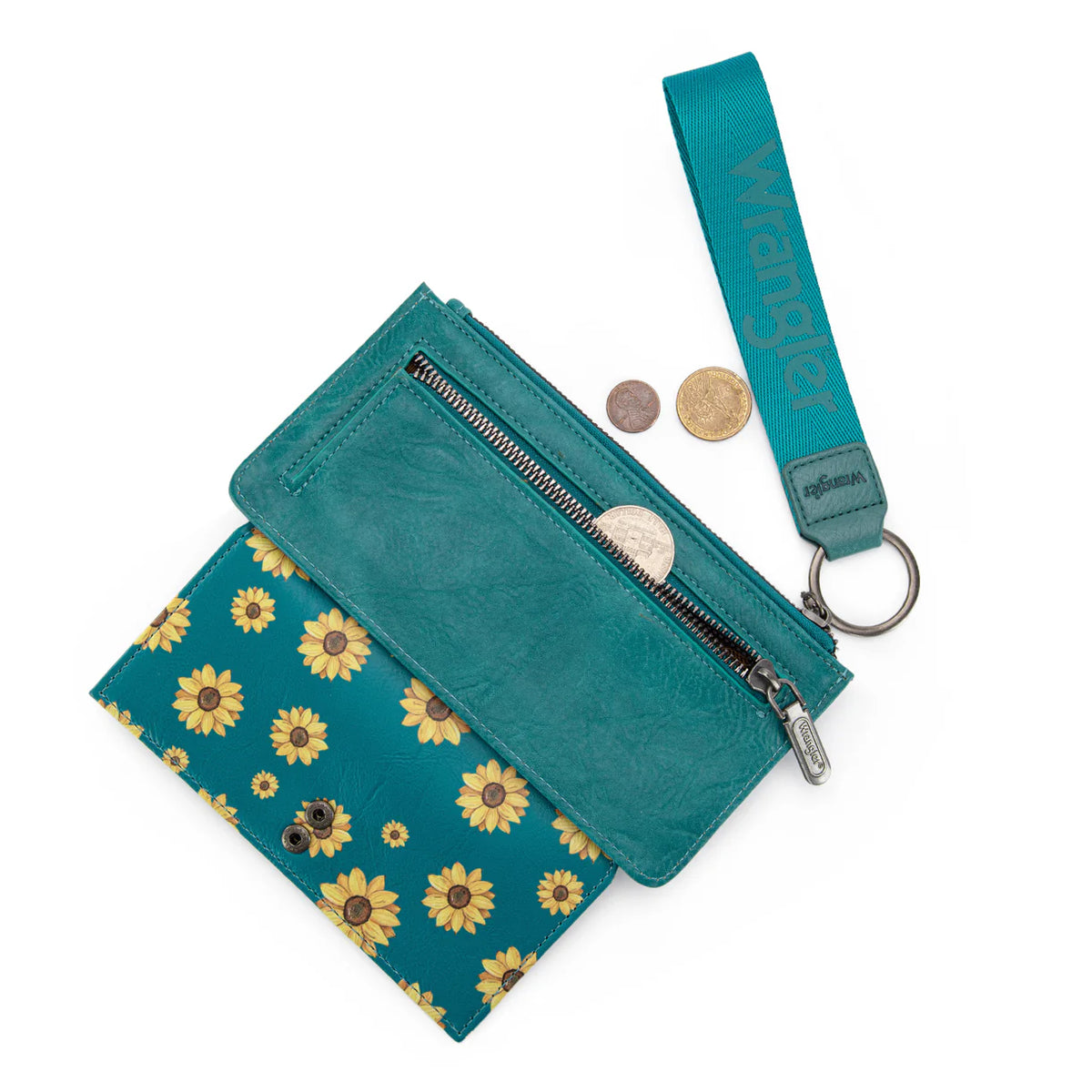 Wrangler Sunflower Print Card Wallet/Wristlet