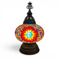 7” Turkish Table Lamp Multicolored