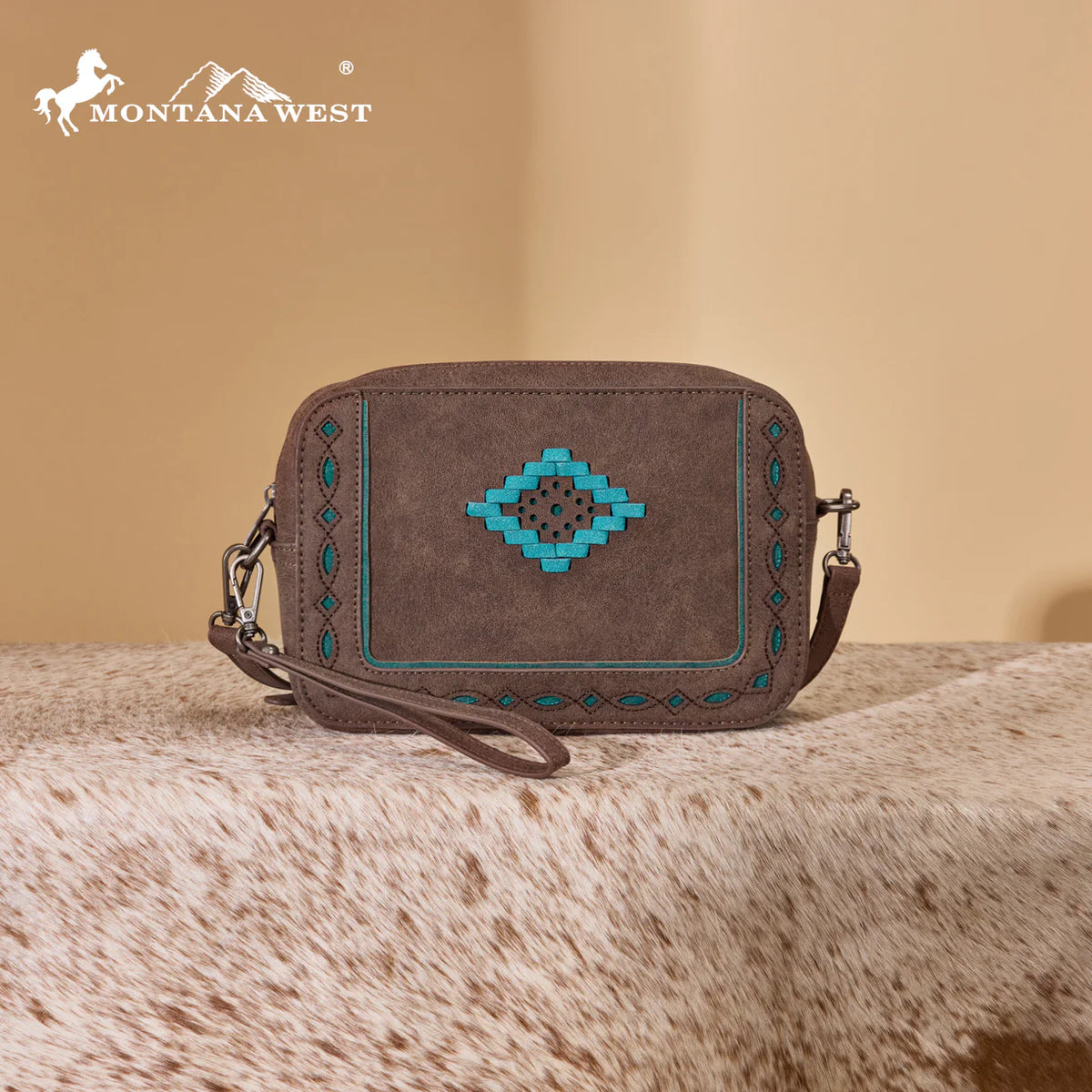 Montana West Western Aztec Cut-Out Crossbody Bag