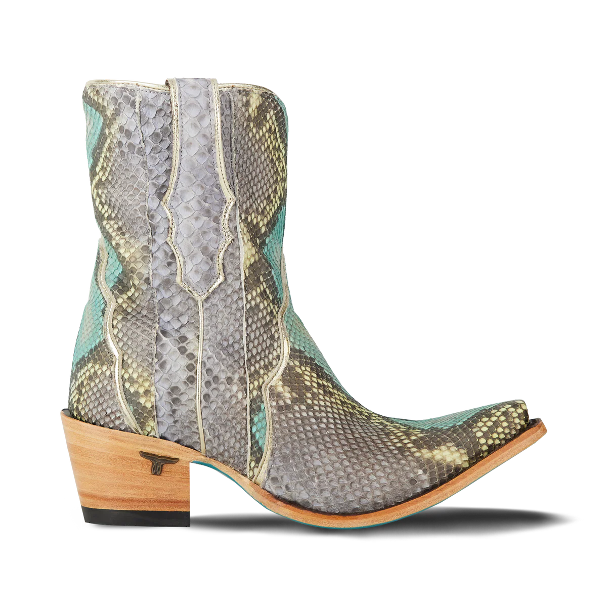 VICKSON EXOTIC BOOTIE - BLUE WATERCOLOR