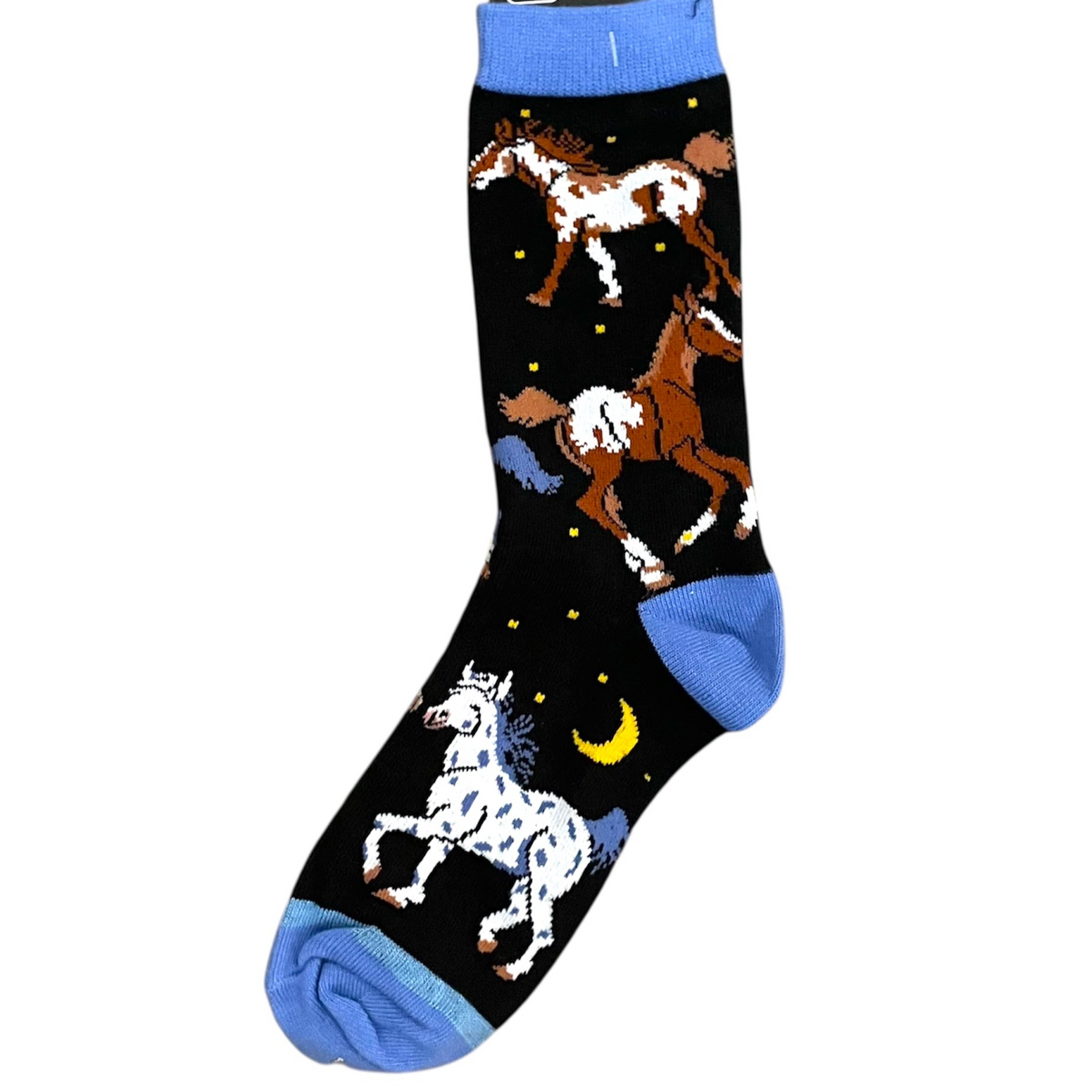 Horses Galloping Through A Night Sky Socks