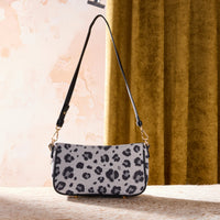 Wrangler Leopard Print Canvas Shoulder Bag with Chain Strap