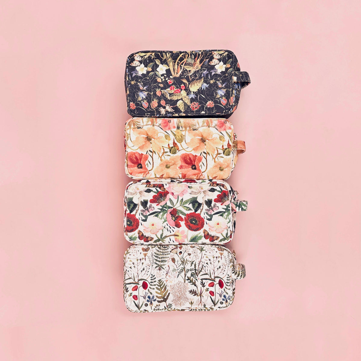 Dopp Kit / Travel Pouch - Forest Flowers