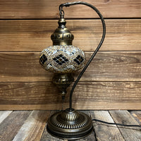 Handmade Half a Heart Turkish Lamps - Brown