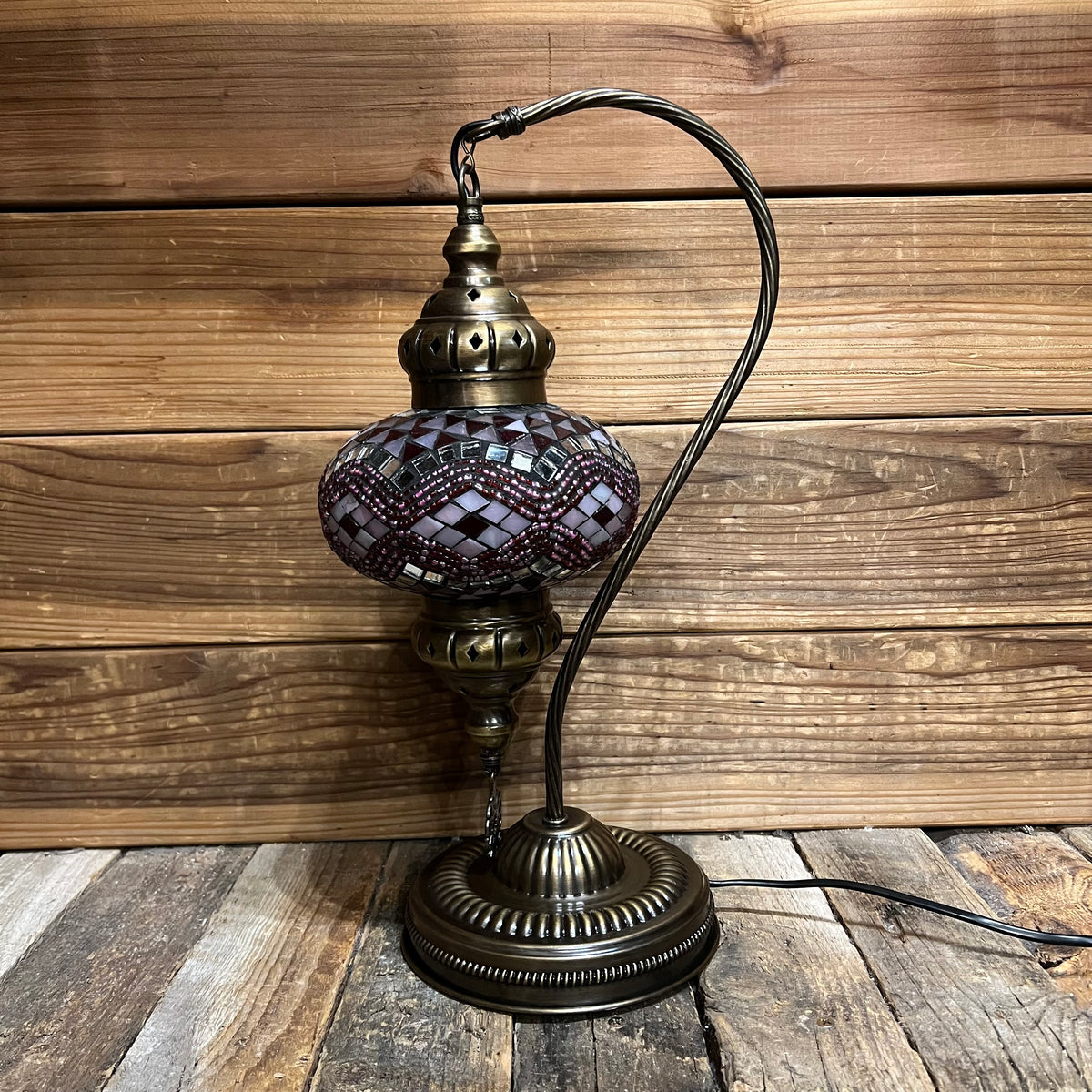 Handmade Half a Heart Turkish Lamps - Pink