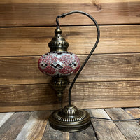 Handmade Half a Heart Turkish Lamps - Red