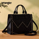 Wrangler Contrast Stitch Chevron Hobo Tote Bag