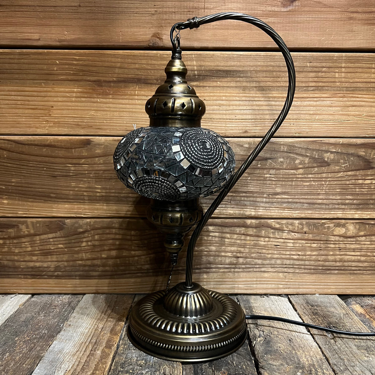 Handmade Half a Heart Turkish Lamps - White