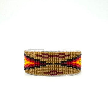 Thick Navajo Made Beaded Bracelet