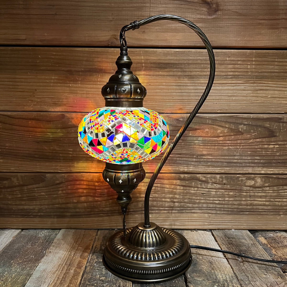Handmade Half a Heart Turkish Lamps - Multicolored
