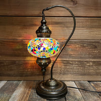 Handmade Half a Heart Turkish Lamps - Multicolored