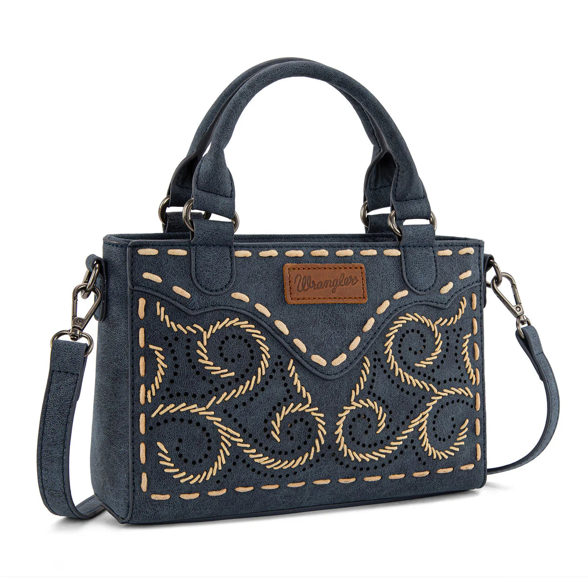 Wrangler Embroidered Swirl Mini Satchel/ Crossbody