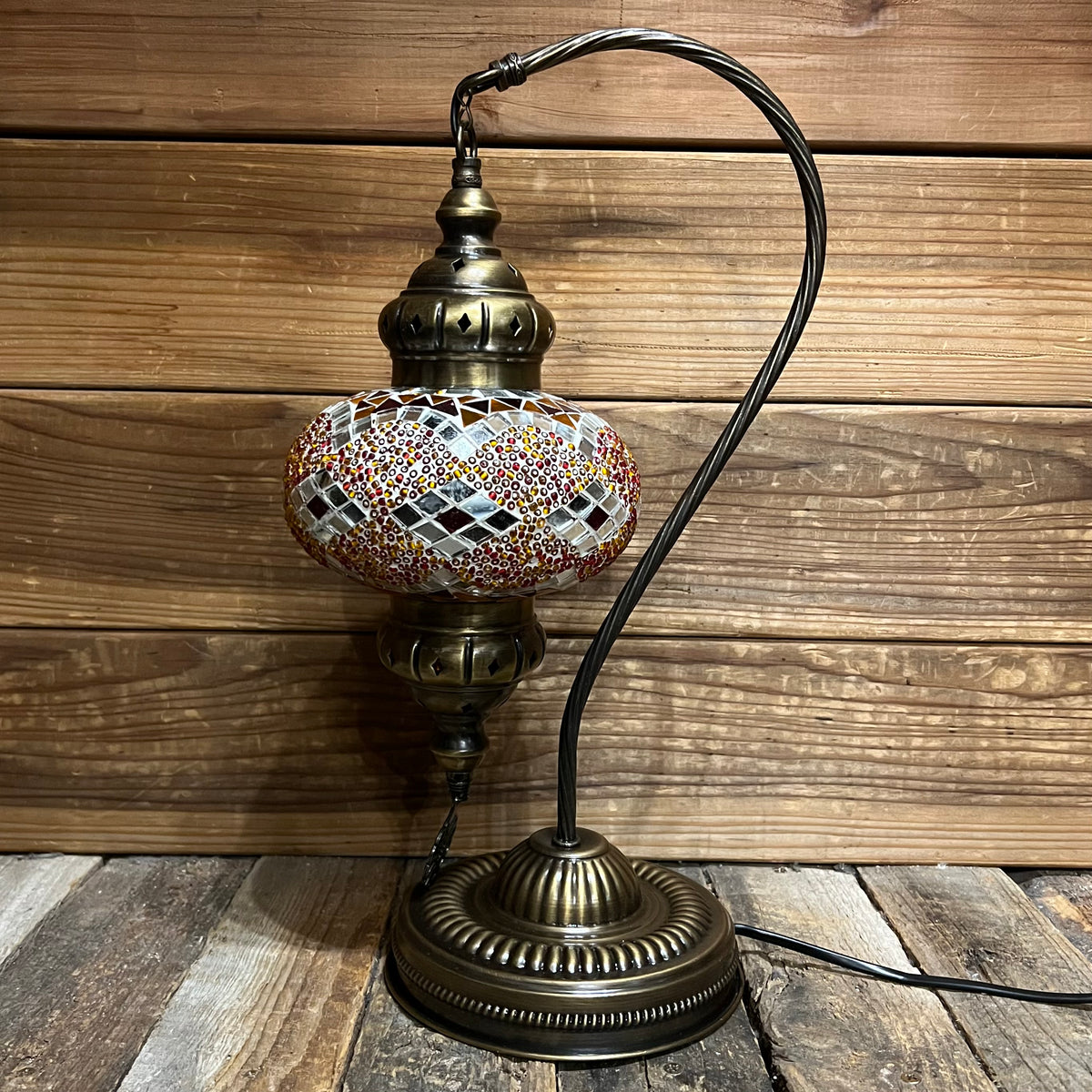 Handmade Half a Heart Turkish Lamps - Orange