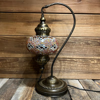 Handmade Half a Heart Turkish Lamps - Orange