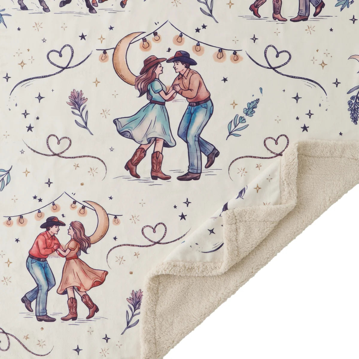 Rodeo Nights Campfire Sherpa Throw