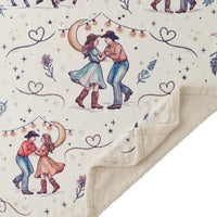 Rodeo Nights Campfire Sherpa Throw