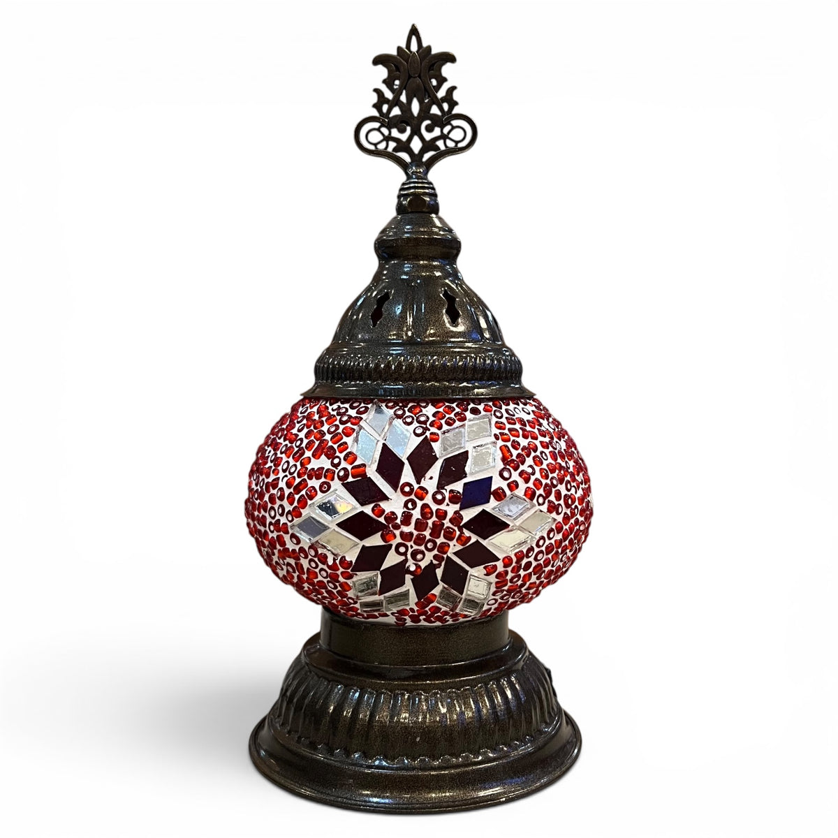 3” Turkish Table Lamp Red
