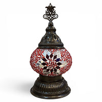 3” Turkish Table Lamp Red