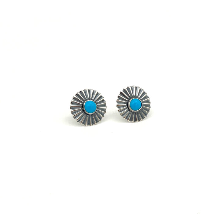 Navajo Sun Turquoise Earrings