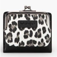 Leopard Print Bi-Fold Wallet With Coin Purse