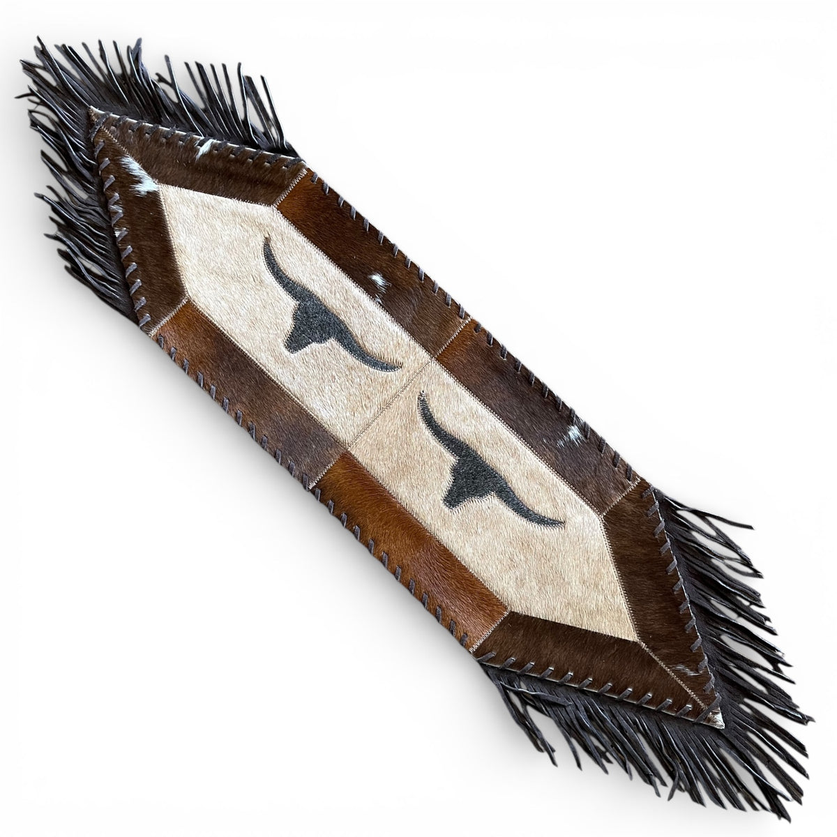 Small Cowhide Table Runners - Longhorn
