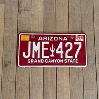 Arizona License Plate- Red