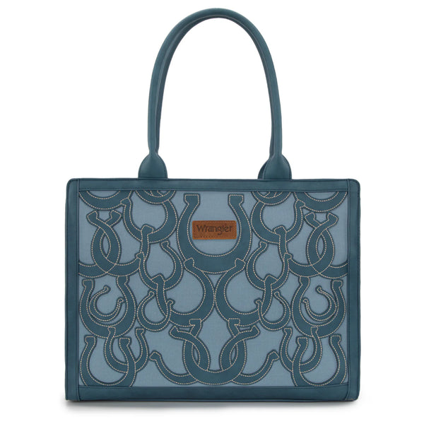 Wrangler Horseshoe Cutout Large Tote Bag