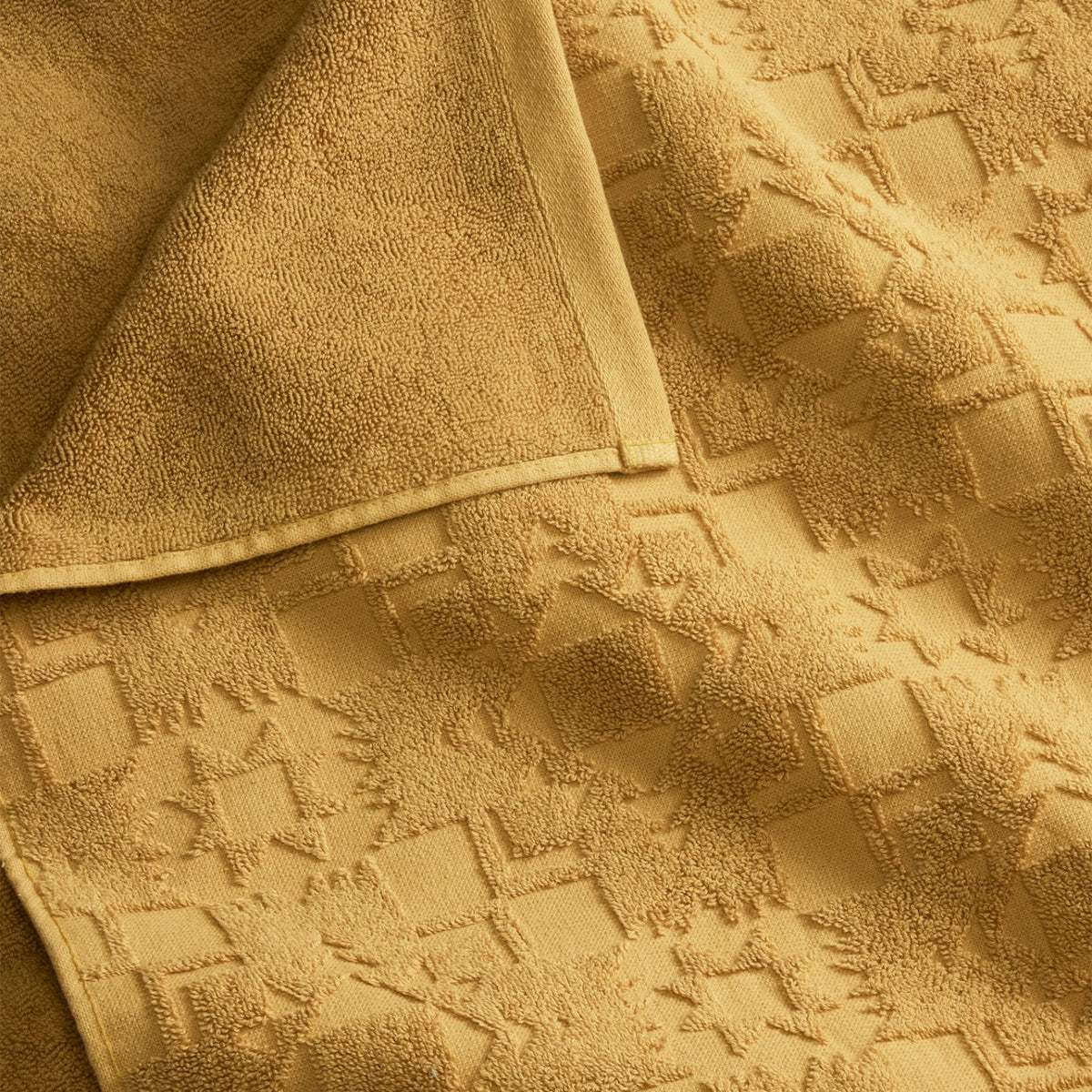 Pendleton Sculpted 3 Piece Towel Set - Ochre