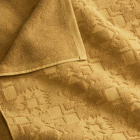 Pendleton Sculpted 3 Piece Towel Set - Ochre