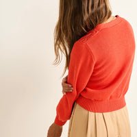 Women's Pendleton Crochet Cotton Cardigan
