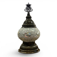 3” White Turkish Table Lamp