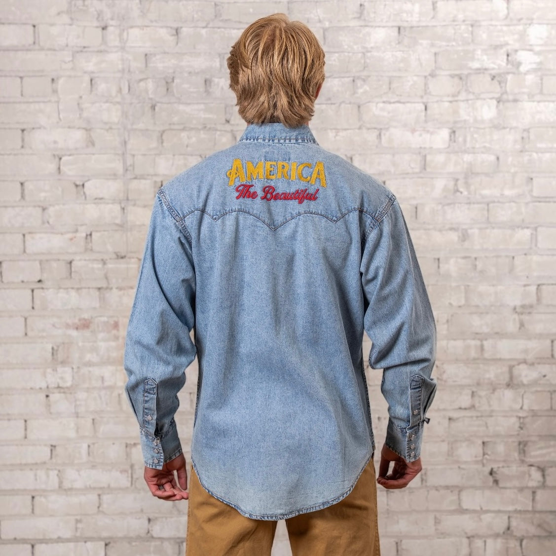 Men's Rockmount USA 250th - America the Beautiful Embroidered Western Shirt