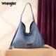 Wrangler Fringe Floral Tooled Hobo Bag