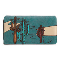 Montana West Embroidered Collection Long Wallet