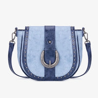 Montana West Western Buckle Studded Crossbody Bag