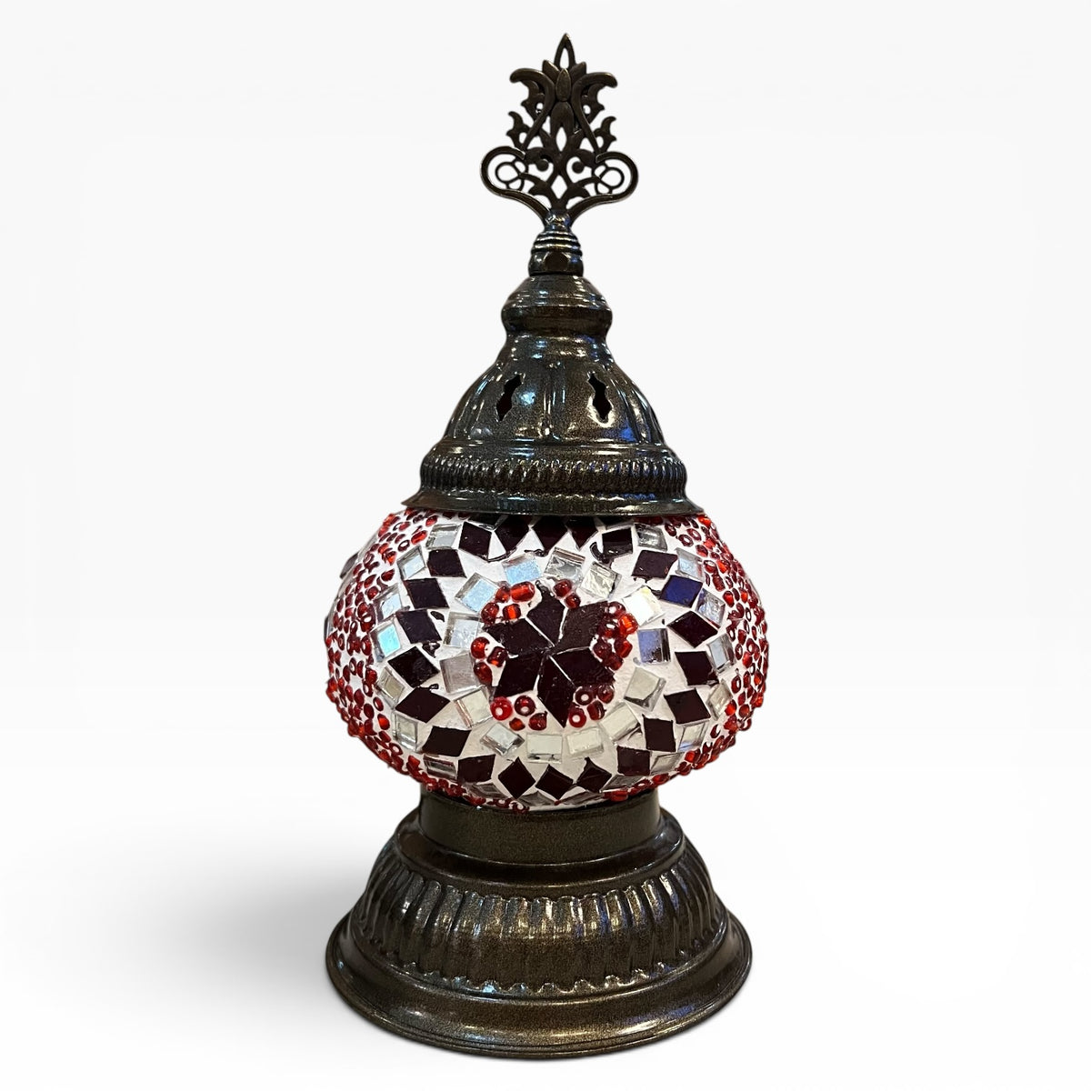 3” Turkish Table Lamp Red