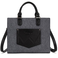 Wrangler Contrast Stitch Chevron Hobo Tote Bag