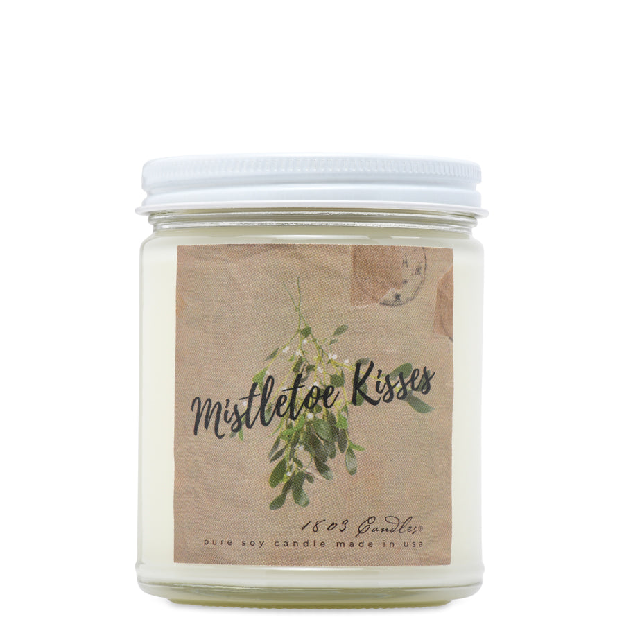 Limited Edition Mistletoe Kisses 9oz Soy Candle