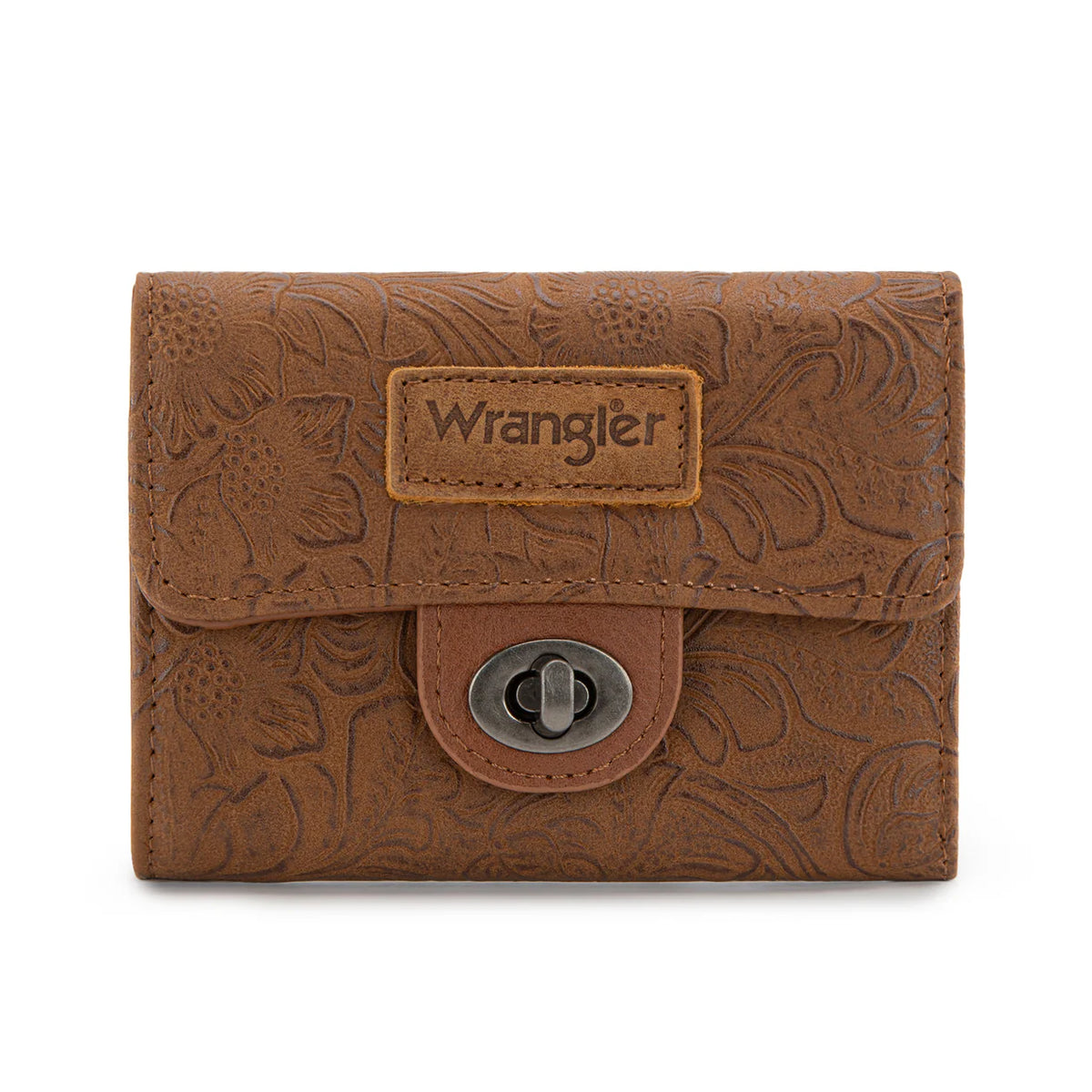 Wrangler Floral Embossed Trifold Wallet