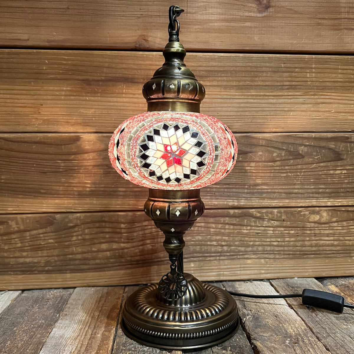 Handmade Half a Heart Turkish Lamps - Purple
