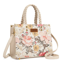 Wrangler Floral Print Braided Tote Bag