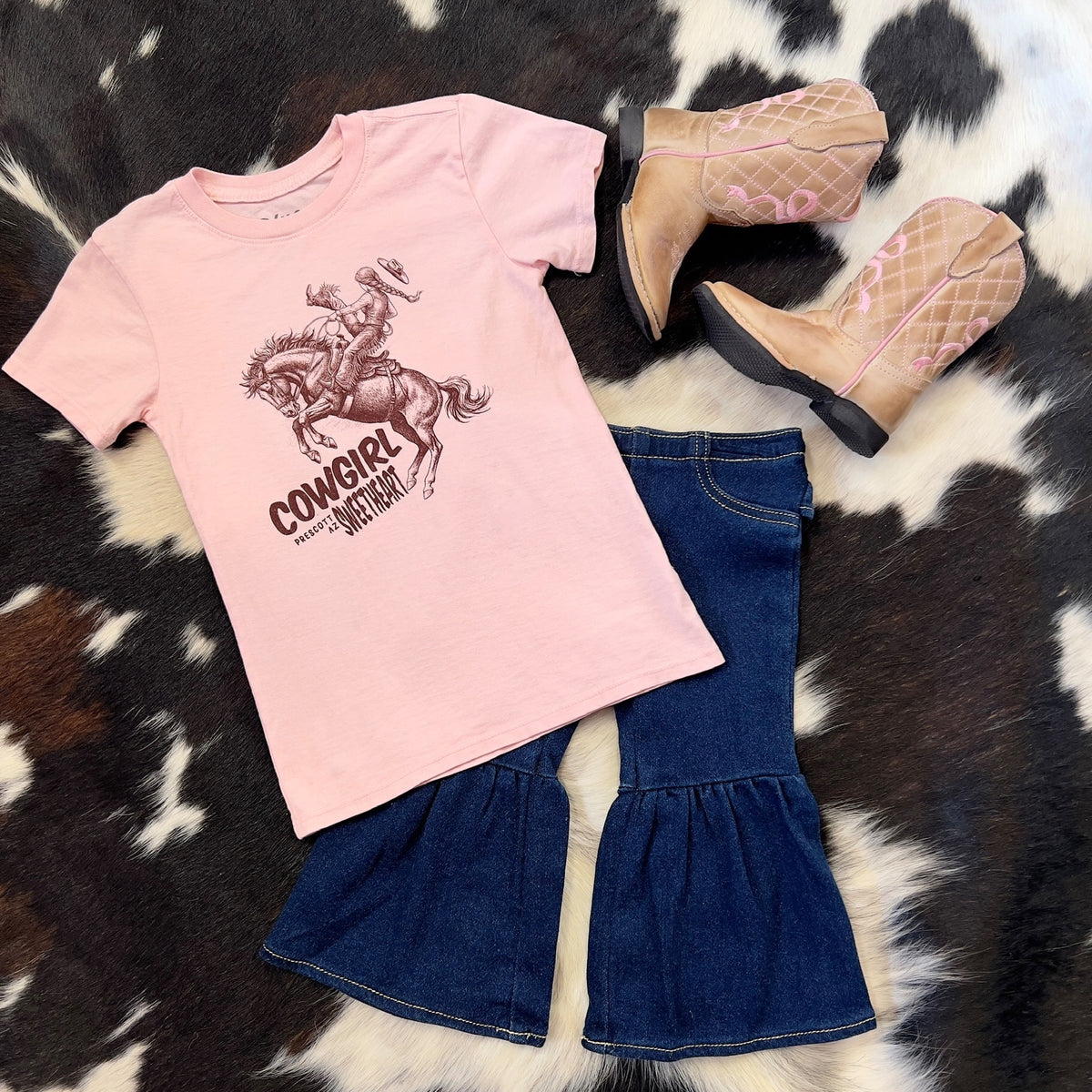 Kid's Off Course Cowgirl Prescott Arizona T-Shirt