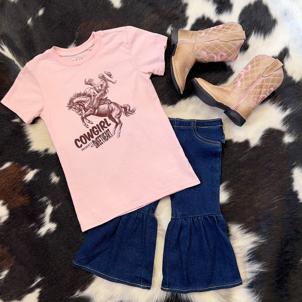 Kid's Off Course Cowgirl Prescott Arizona T-Shirt