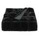 Faux Silk Velvet Stitch Throw