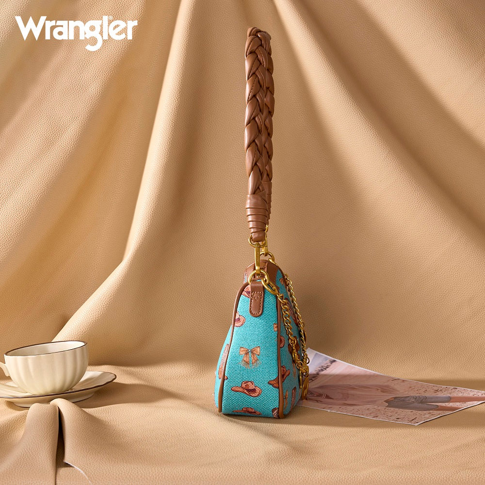 Wrangler Rodeo Icons Braided Handle Shoulder Bag