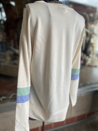 Prescott Arizona Mountain Logo With Stripe Womens Long Sleeve