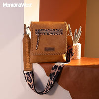 Wrangler Whipstitch Leopard Print Crossbody