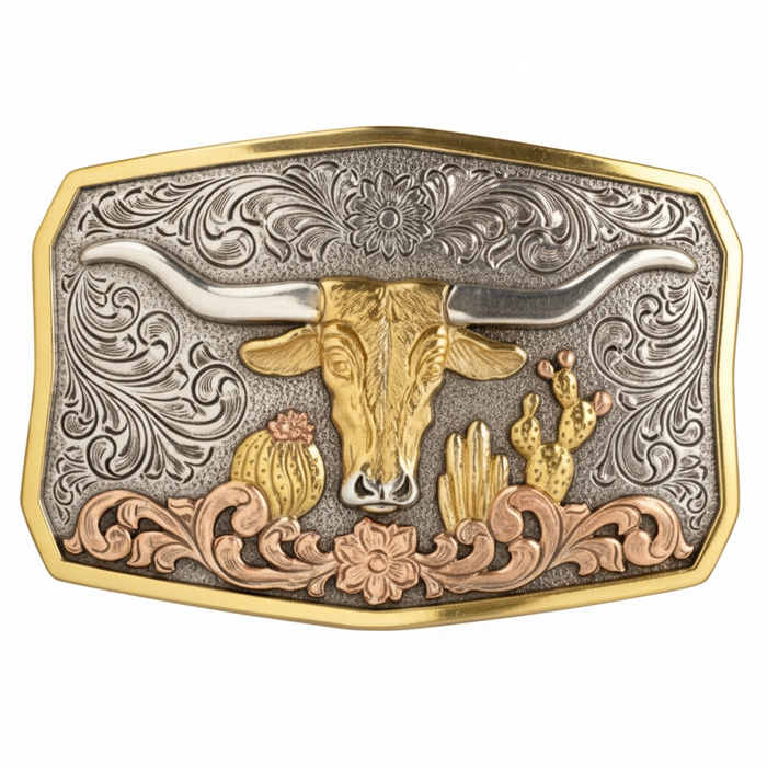 Men's Antique Longhorn Buckle
