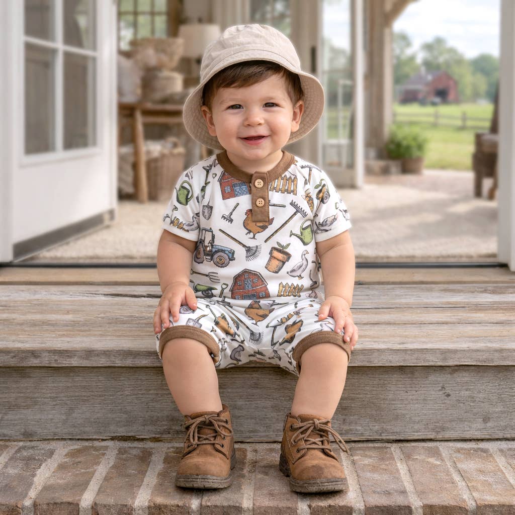 Farmer's Market Bamboo Baby Onesie